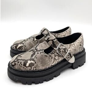 Steve Madden Snake Print Flats with Black Soles